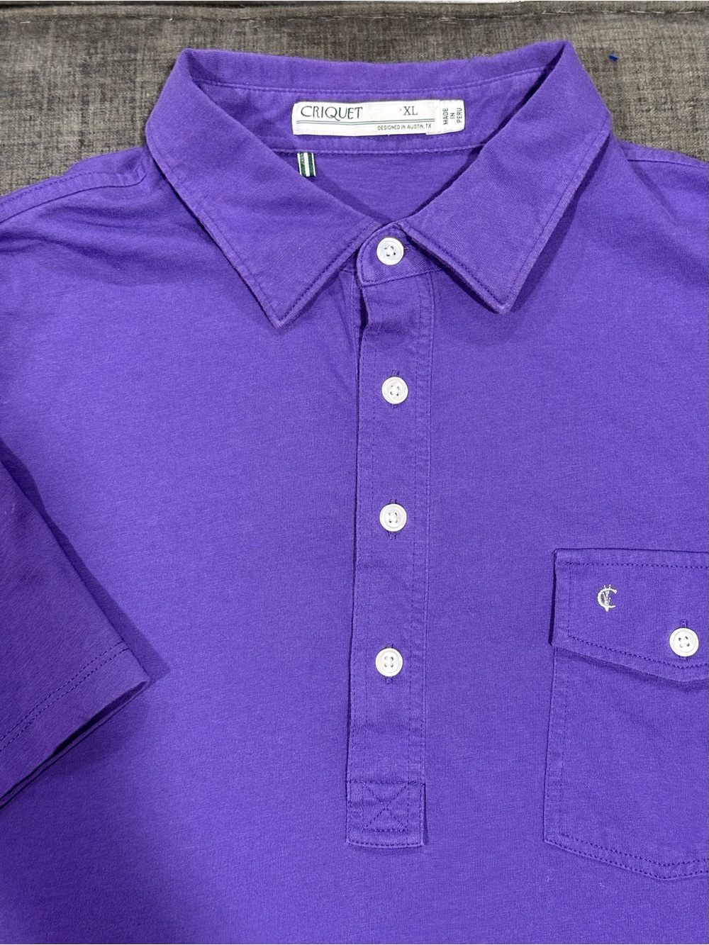 Criquet Men's Polo Top Shelf Players Shirt - Picture 2 of 6